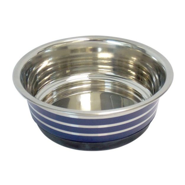 Picture of Tommy Renkli Kaymaz Tabanlı Çelik Kedi Köpek Mama Kabı 11 cm 0,4 lt
