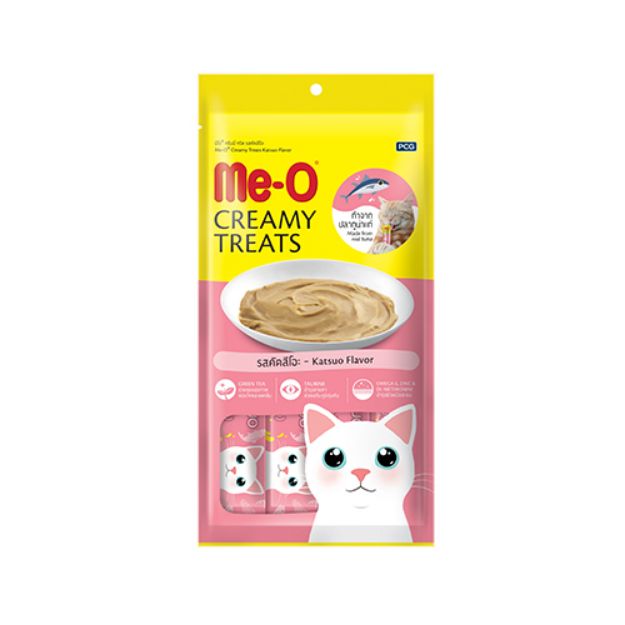 Picture of Me-O Çizgili Orkinos Balıklı Sıvı Kedi Ödül Maması 4x15 Gr