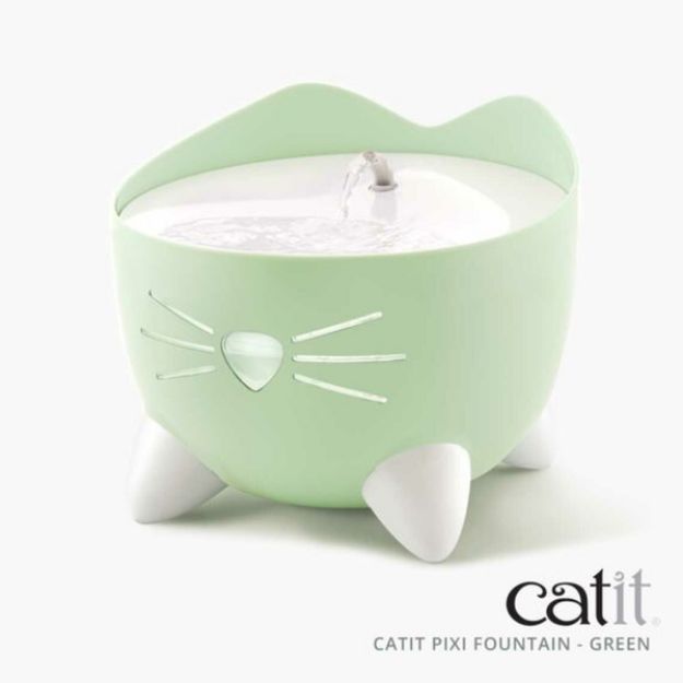 Picture of Catit Pixi Fountain Led Seviye Göstergeli Otomatik Kedi Su Sebili Yeşil 2Lt