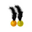 Picture of Zampa İkili Tüylü Çıngıraklı Top Kedi Oyuncak Seti, 4 cm