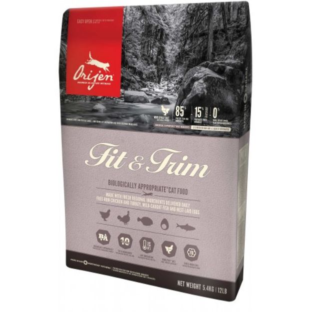 Picture of Orijen Fit &Trim Kilo Problemli Kediler için Tahılsız Kedi Maması 5,4 kg
