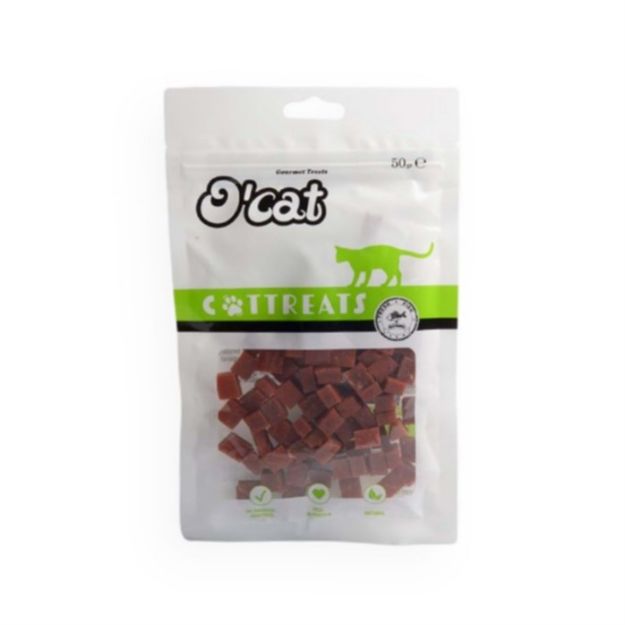 Picture of O Cat Tuna Balıklı Küp Yetişkin Kedi Ödül Maması 50 Gr