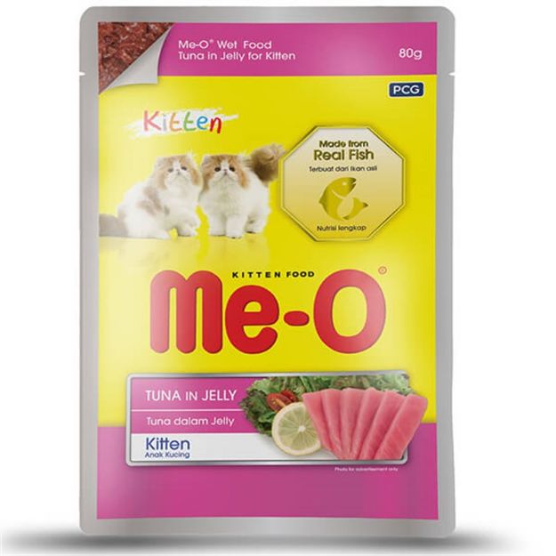 Picture of Me-O Jöle İçinde Kitten Ton Balıklı Kedi Konserve Mama 80 gr